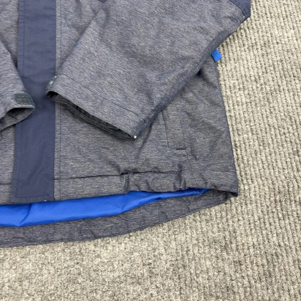 The‎ North Face Jacket Boys M Blue Nylon Colorblock Hooded Outdoor Gorpcore